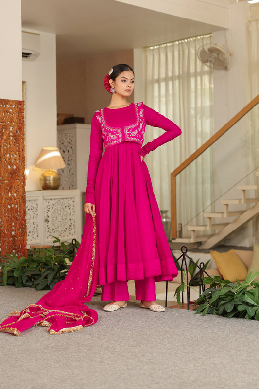 Queen Pink Anarkali