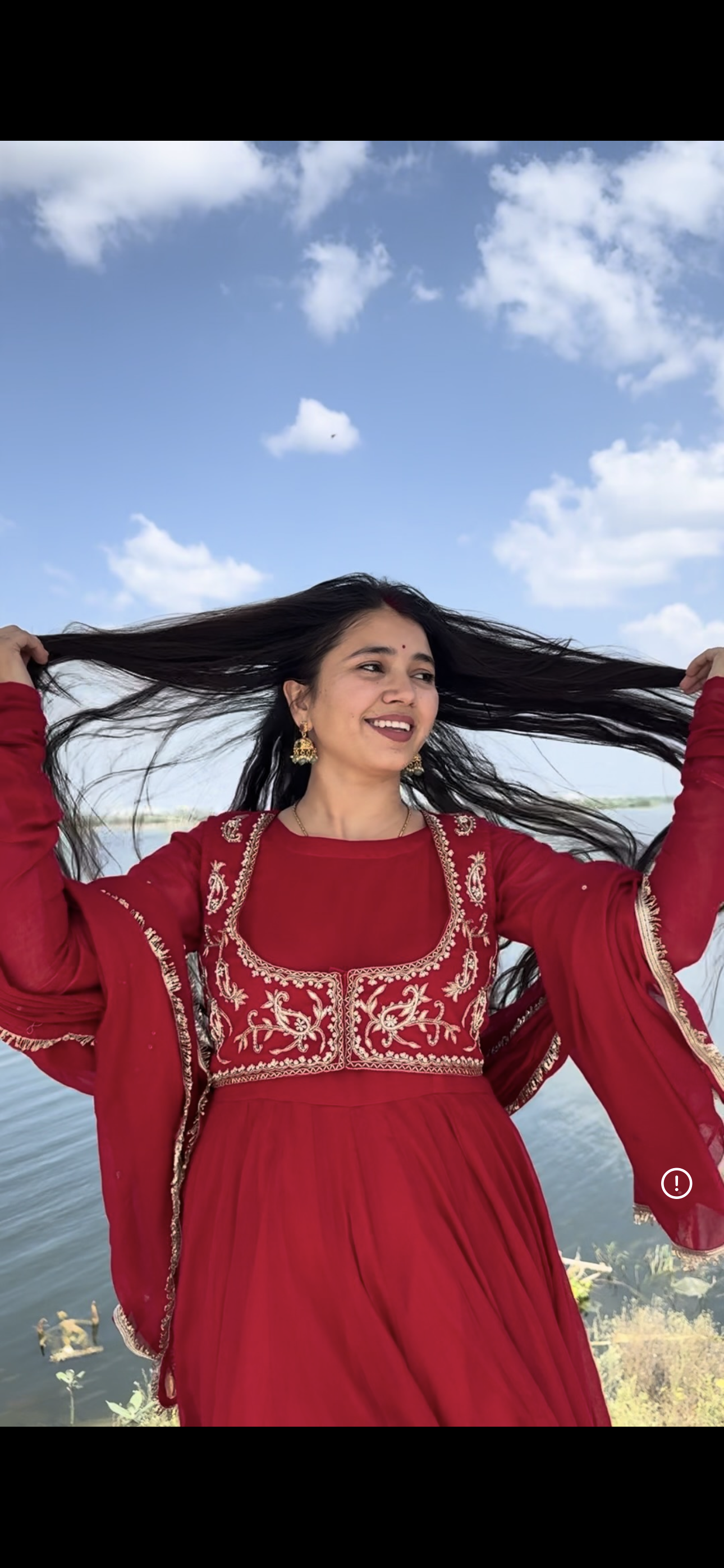 Queen Red Anarkali