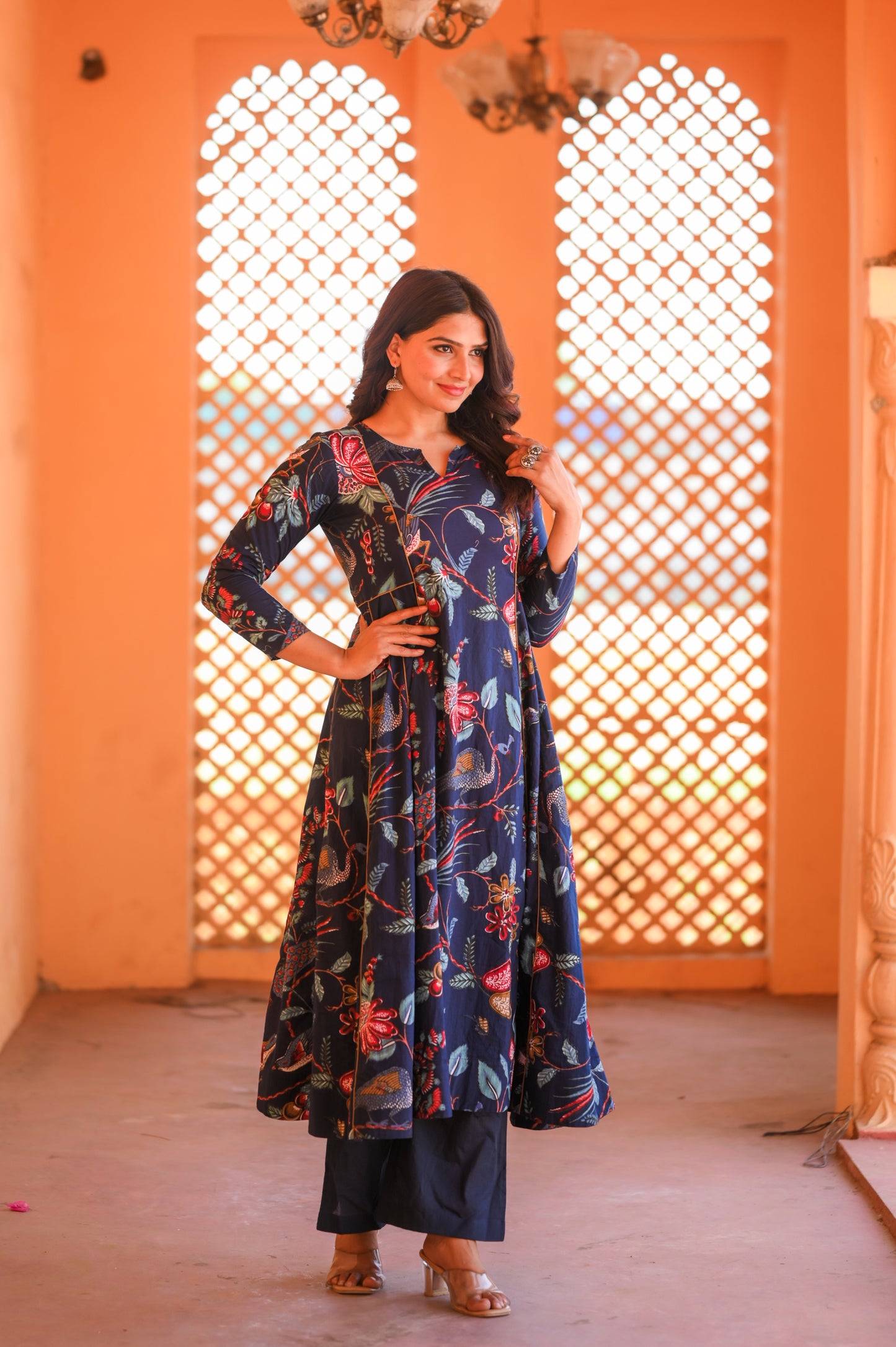 Blue Bageecha Co-Ord Set