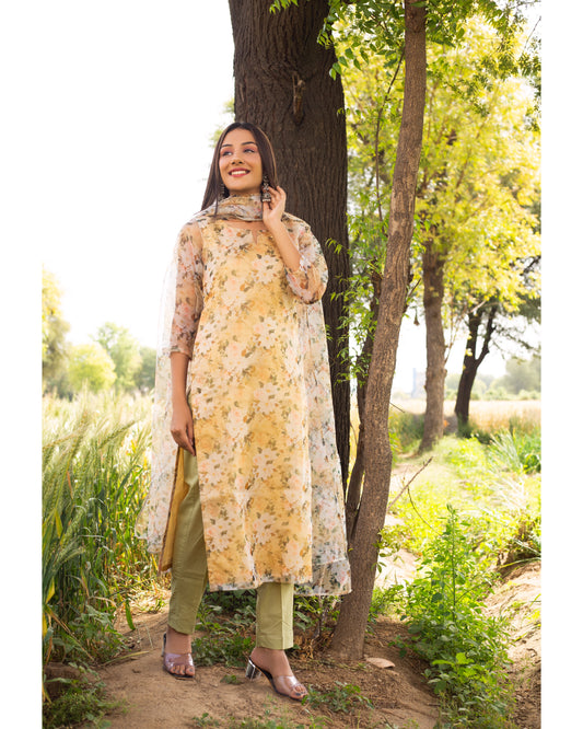 Pale Yellow Suit Set