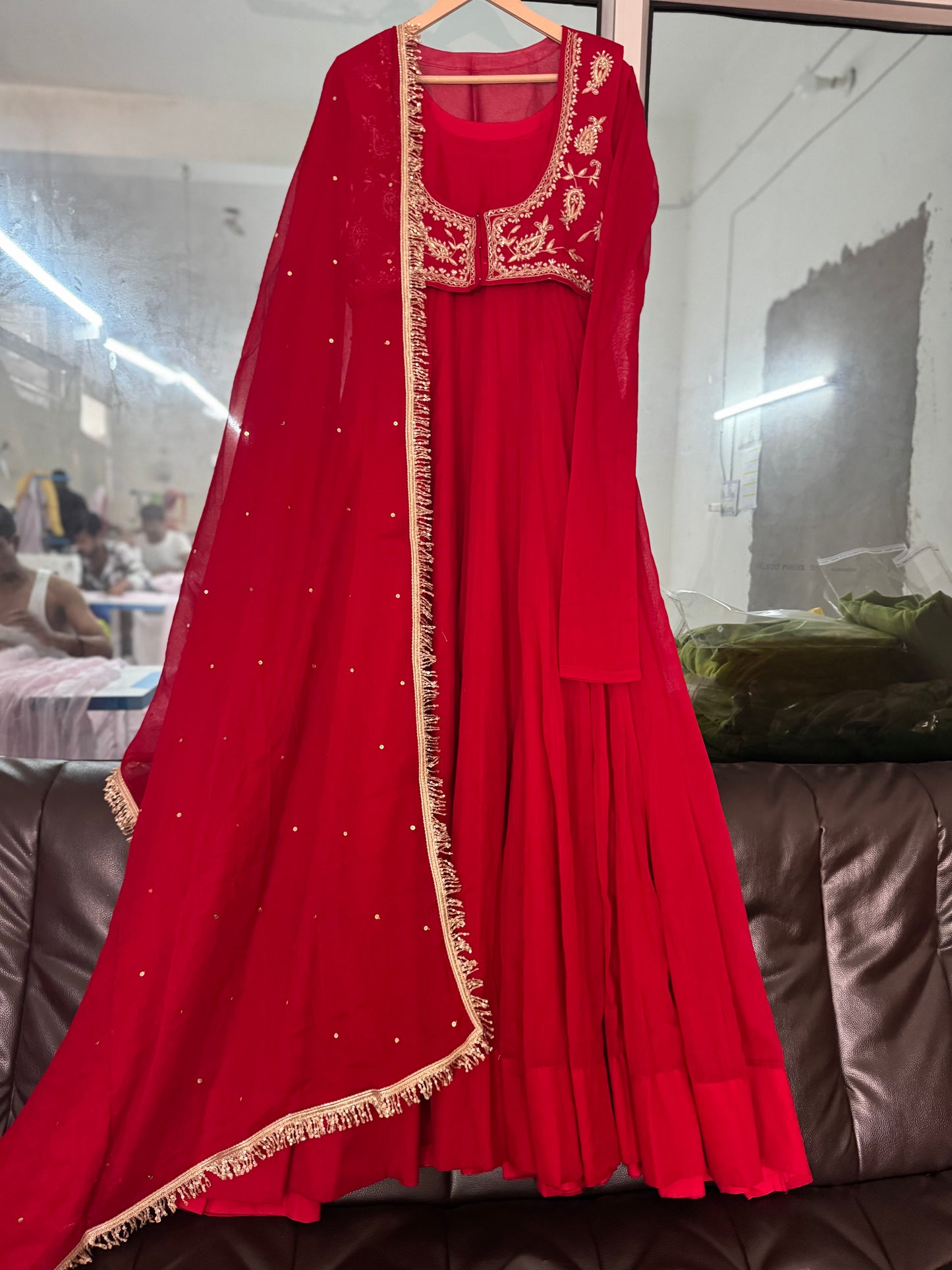 Queen Red Anarkali
