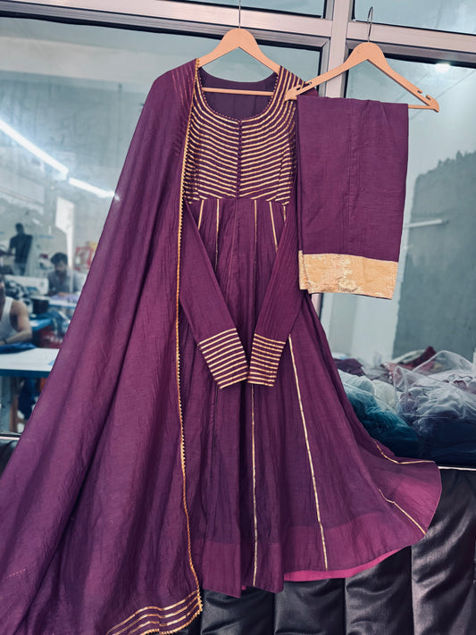 Purple Gotta Work Anarkali