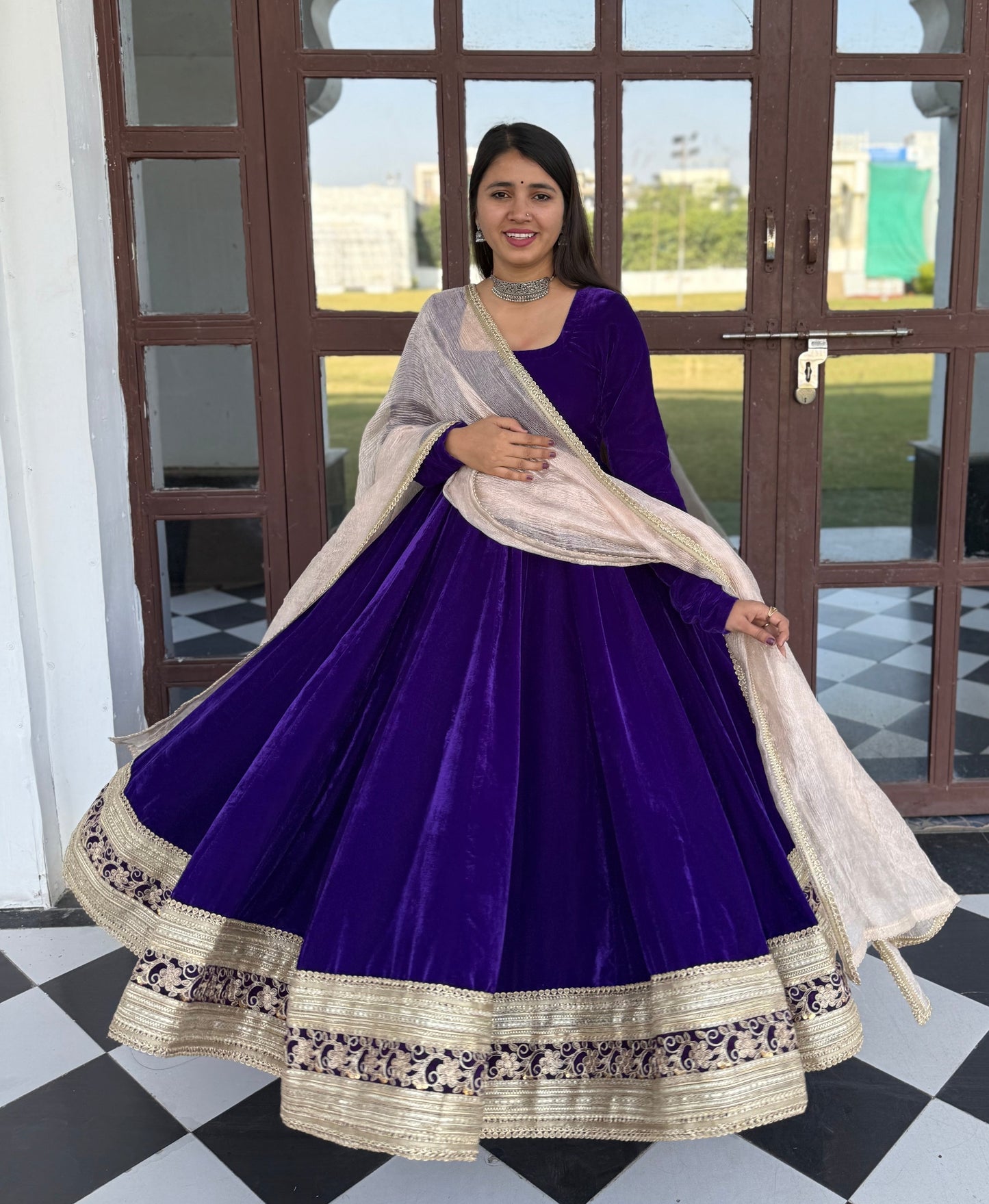 Dilbaro Velvet Anarkali