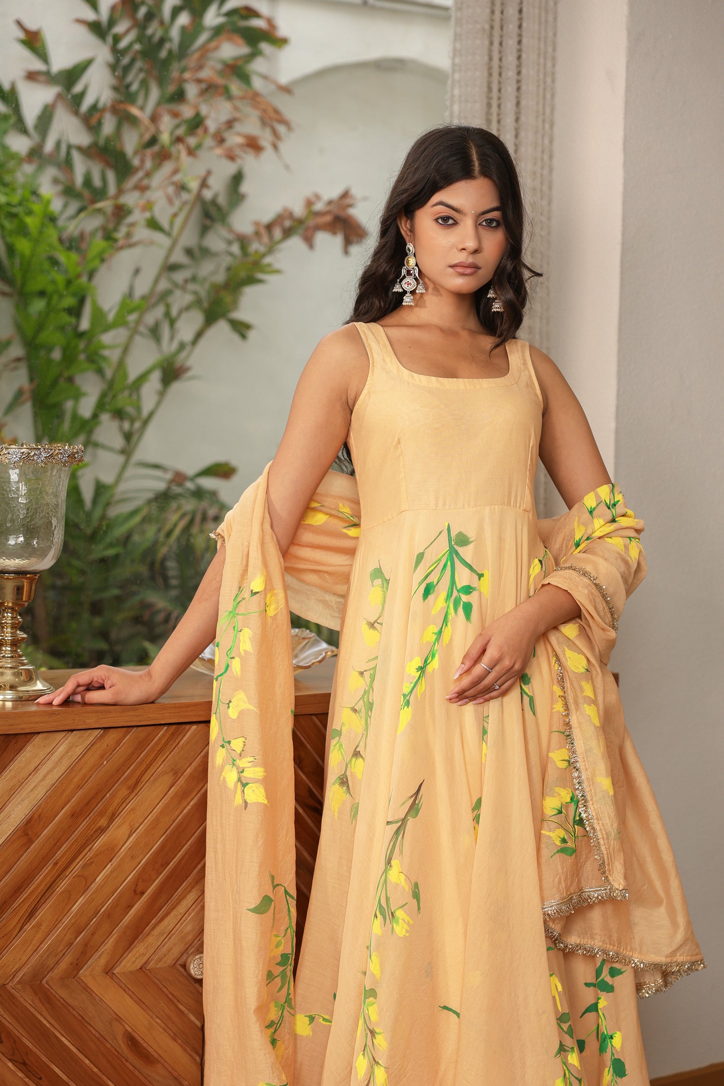 Autumn Yellow Lili Anarkali