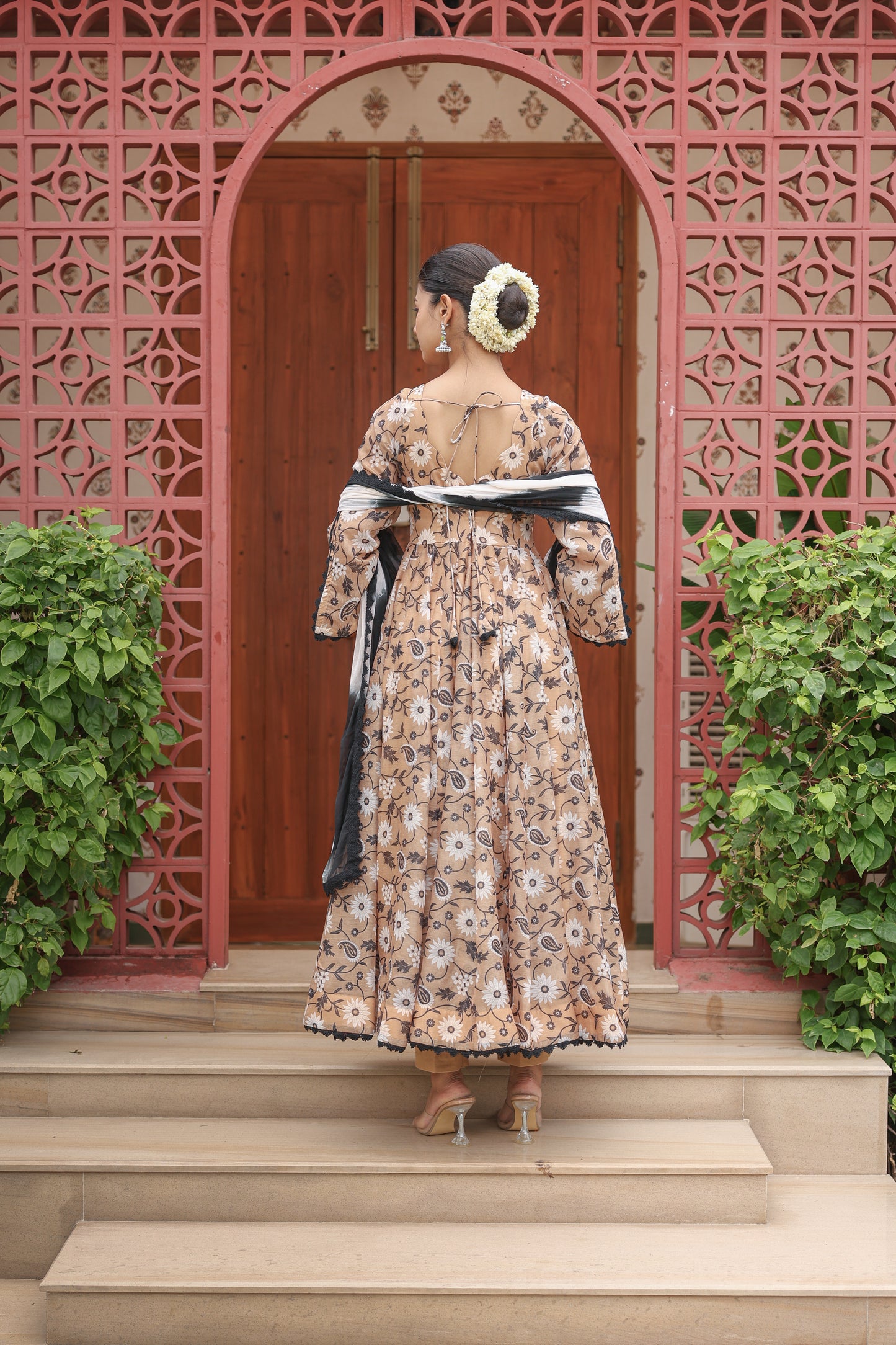 Beige Bliss Anarkali