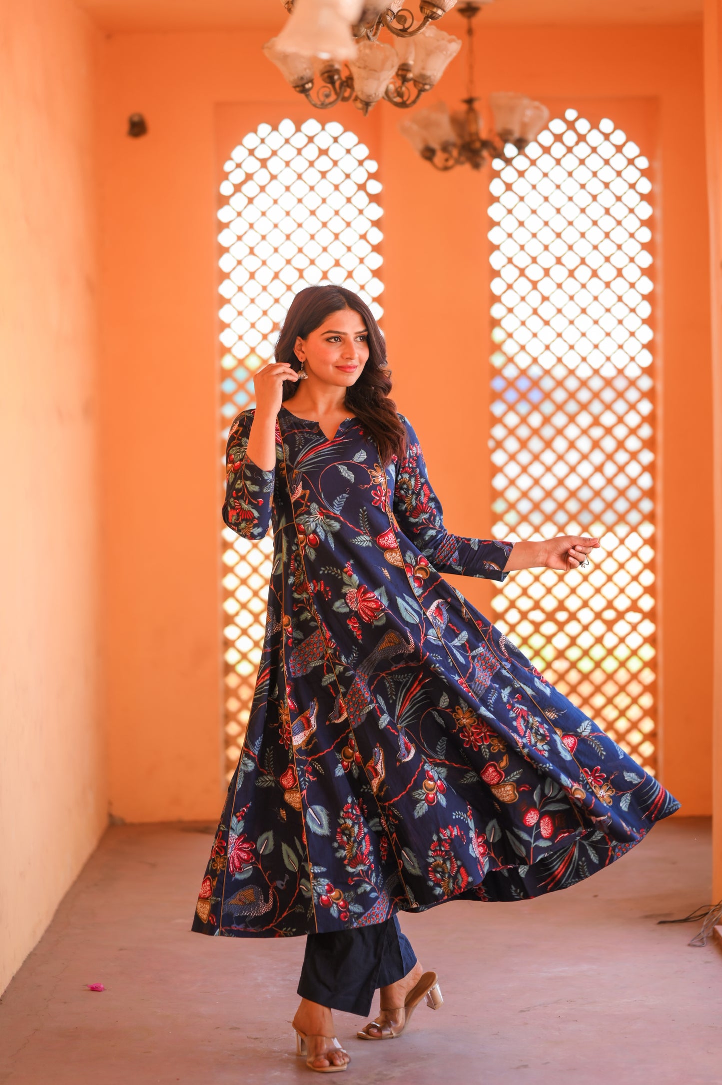 Blue Bageecha Co-Ord Set