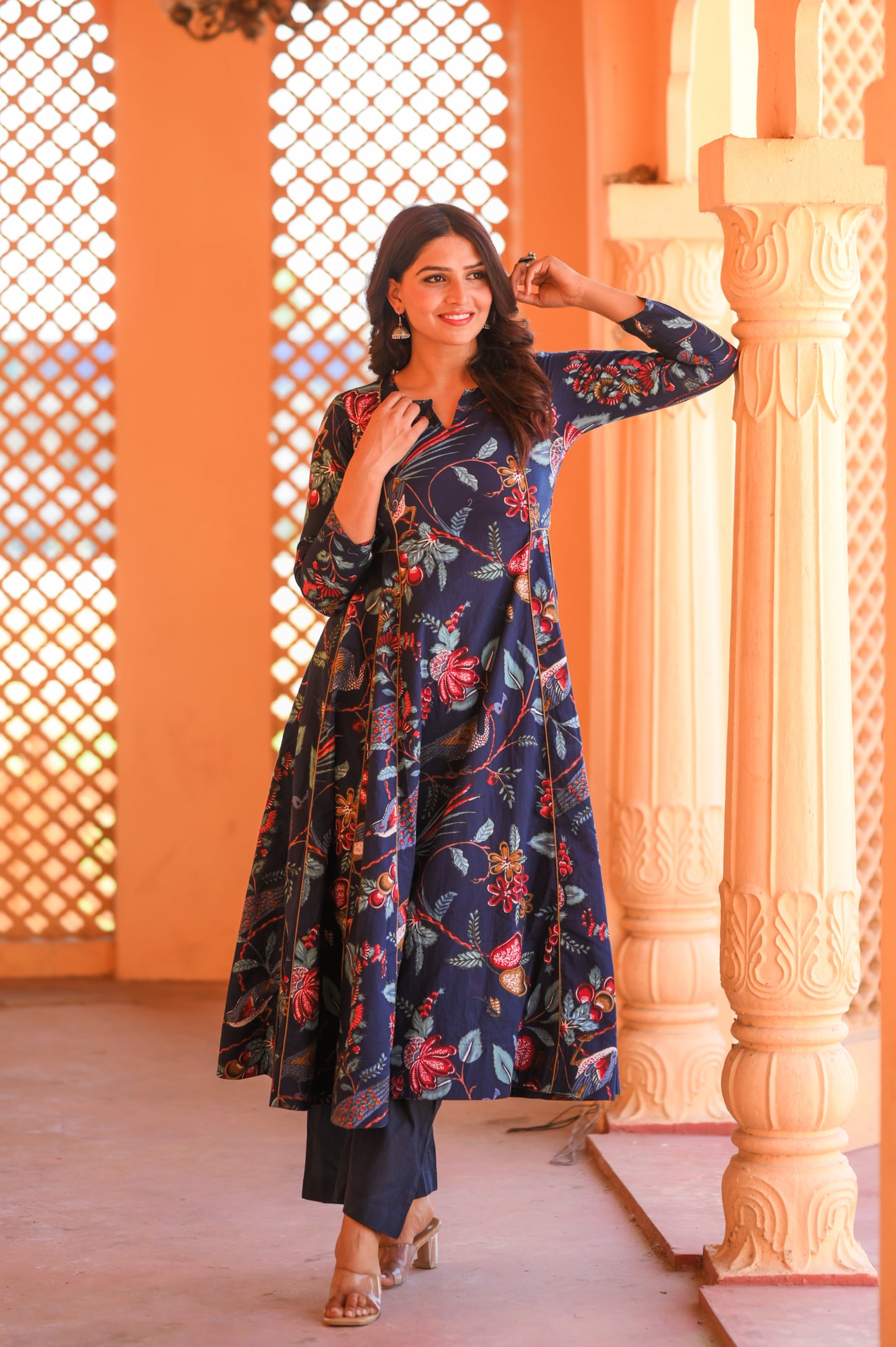 Blue Bageecha Co-Ord Set