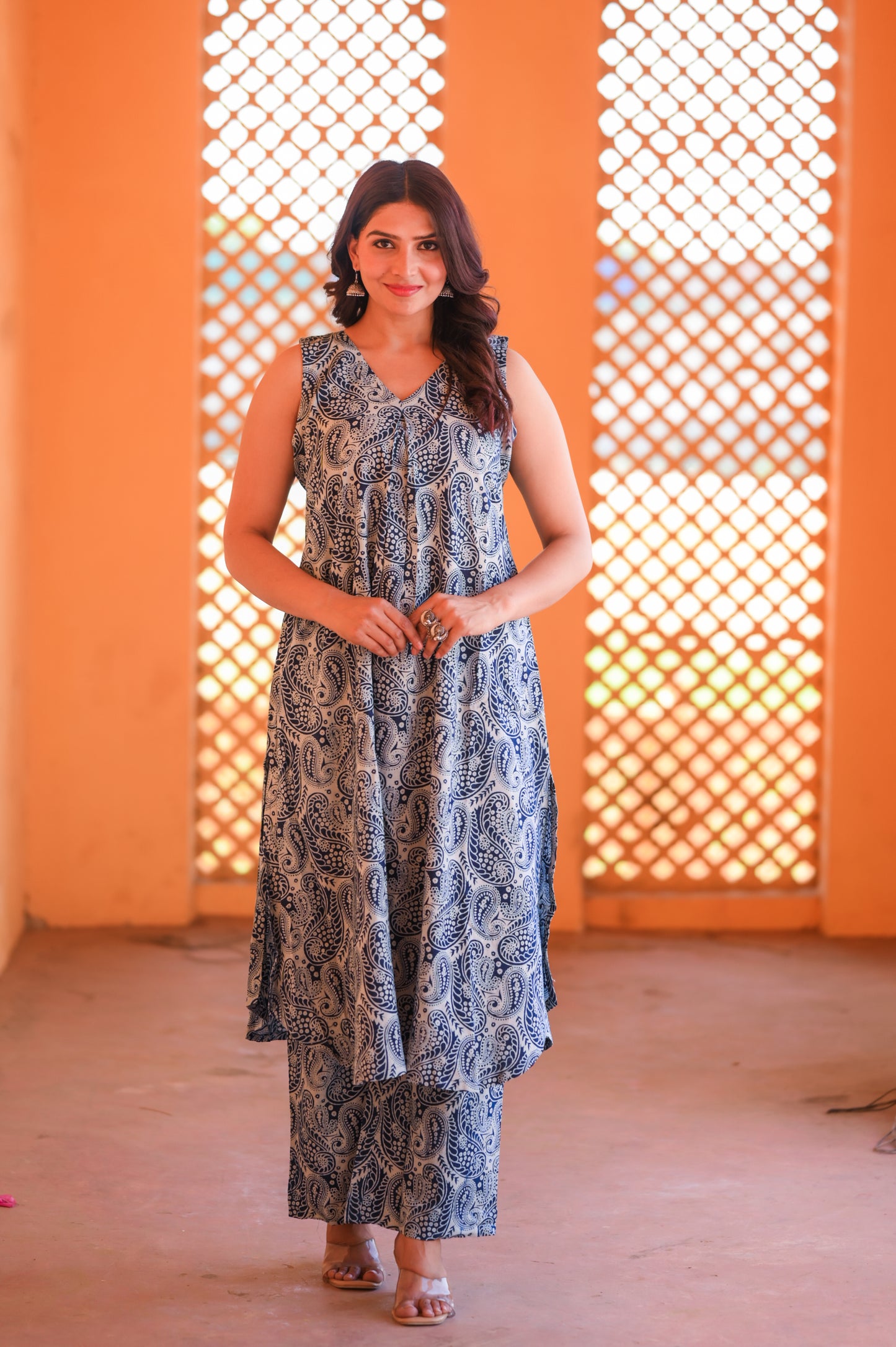 Kairi Buta Hand Block Printed Co-Ord Set