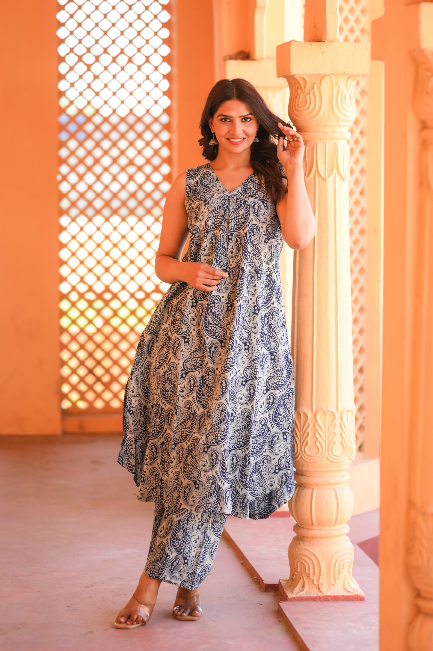 Kairi Buta Hand Block Printed Co-Ord Set
