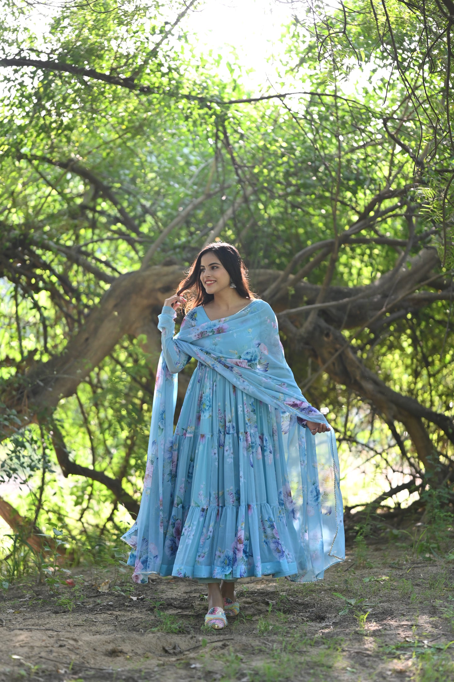 Sky Phoolvari Anarkali