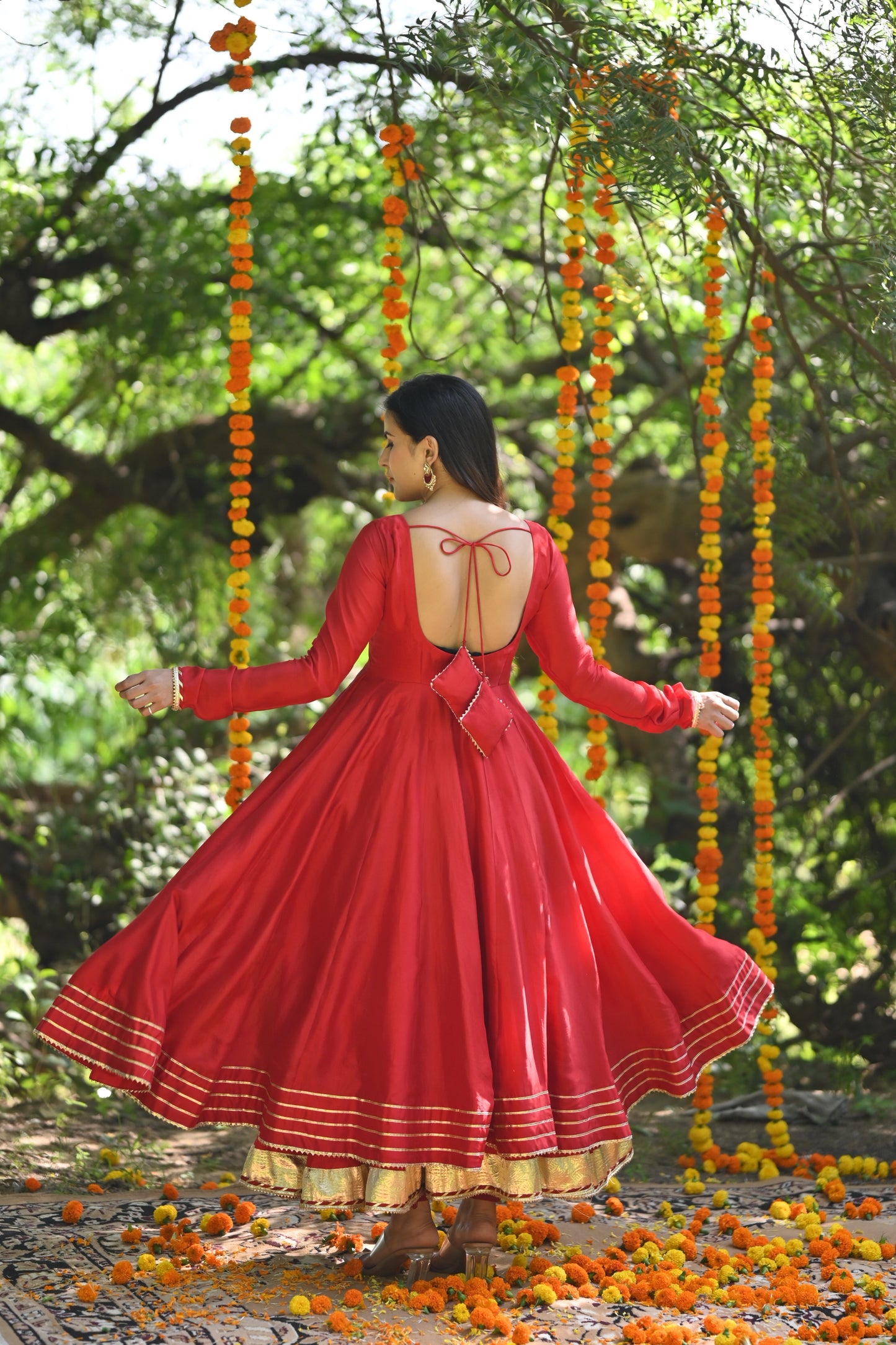 Red Mastani Anarkali