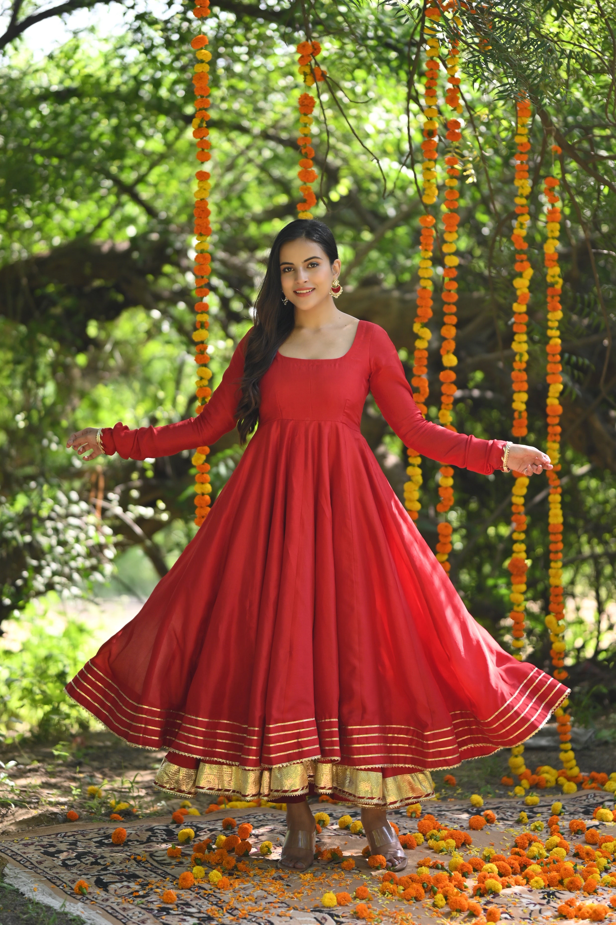 Bajirao Mastani Red Designer Dress at Rs 2999 | Vadodara | ID: 14029843530