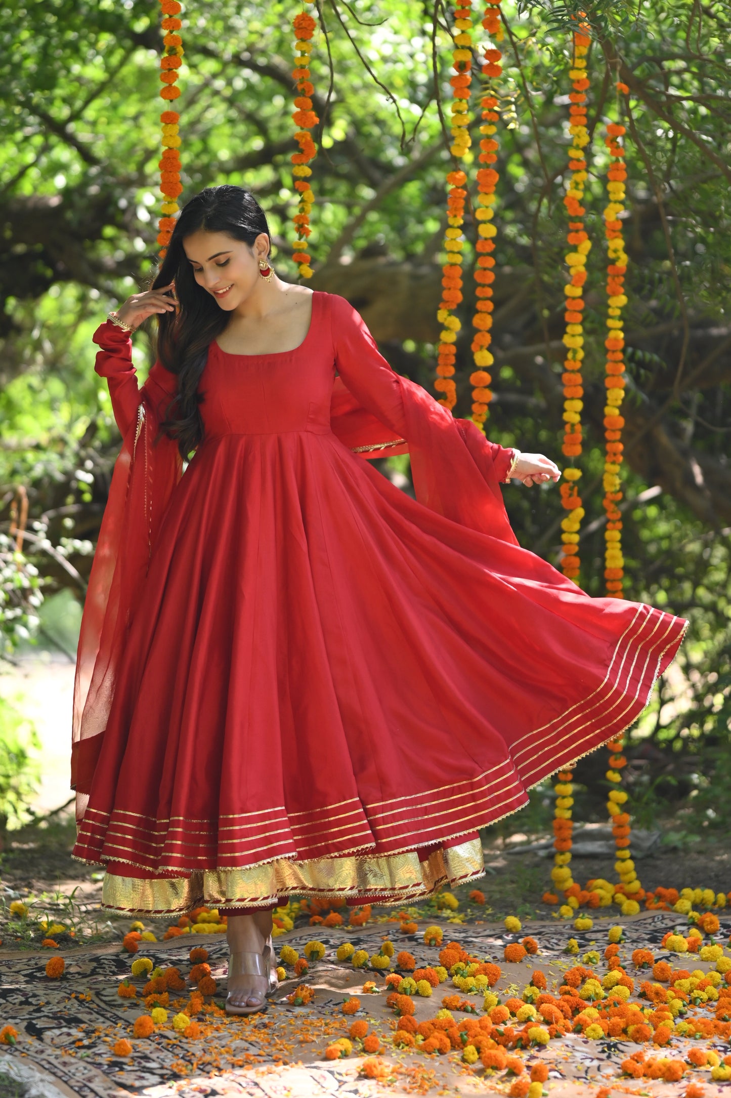 Red Mastani Anarkali