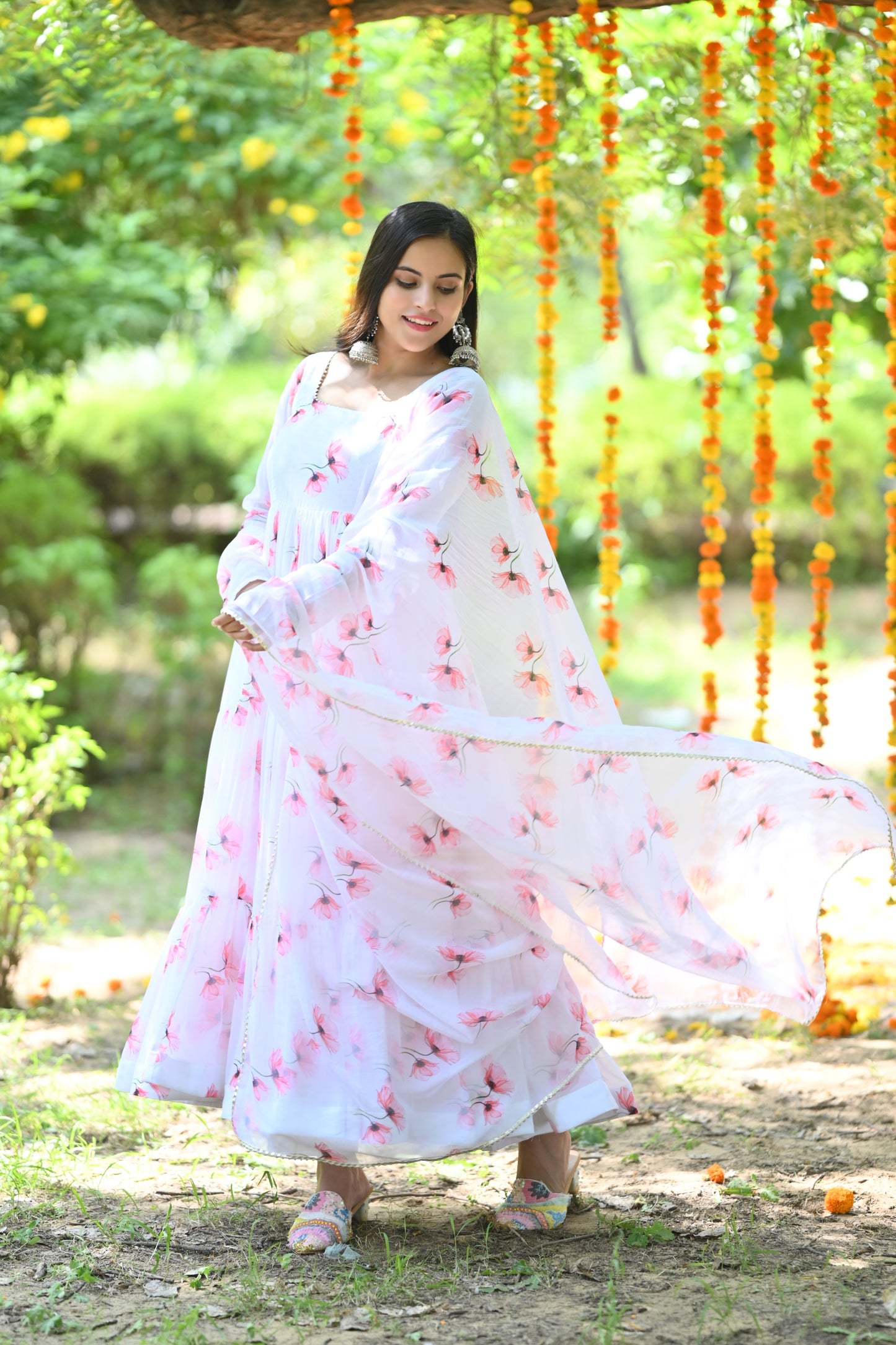 White Tulip Anarkali