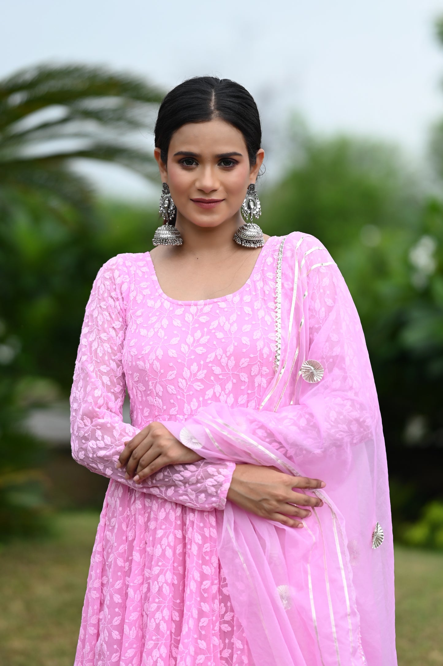 Pink Jasmine Anarkali