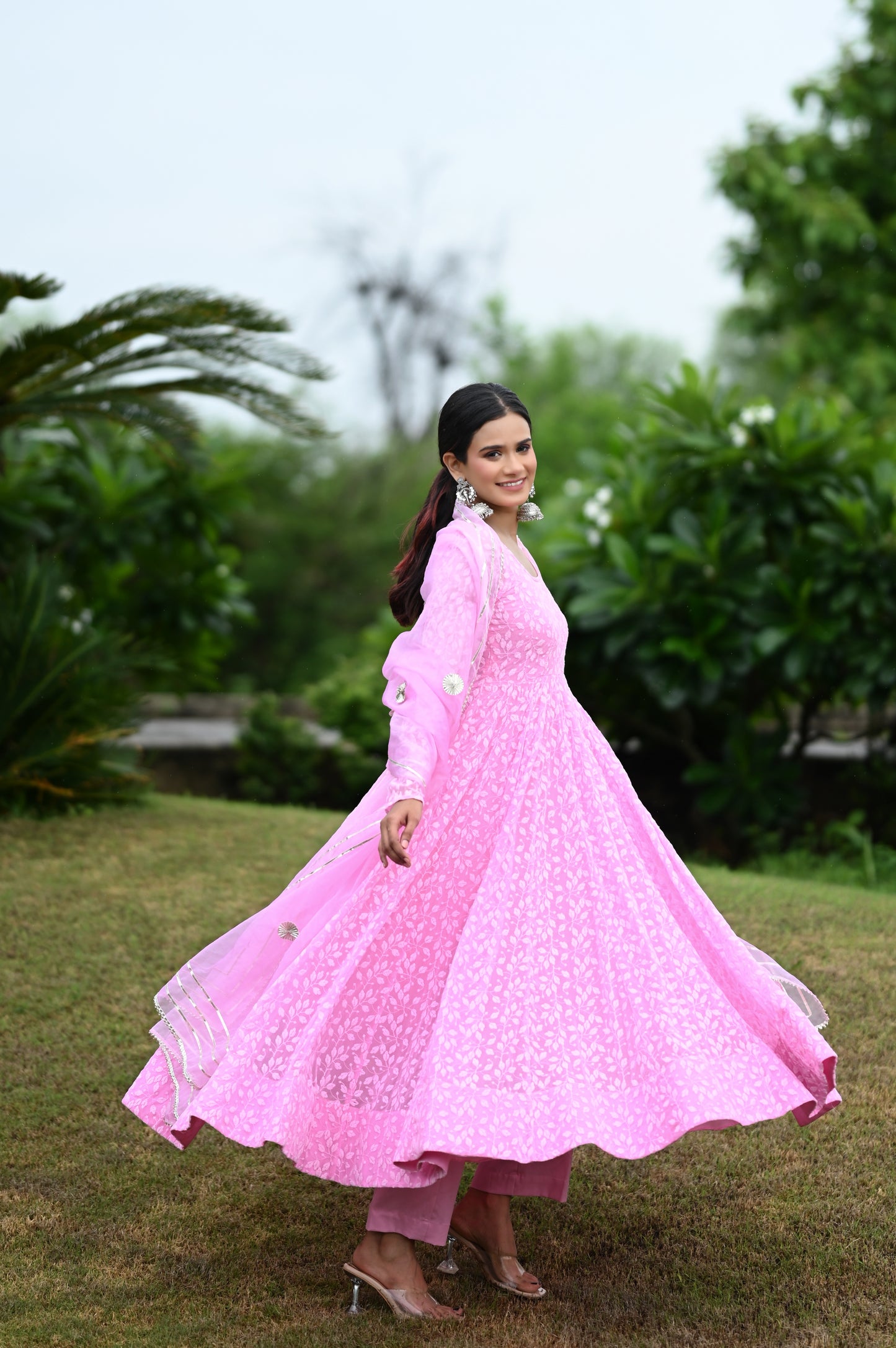 Pink Jasmine Anarkali