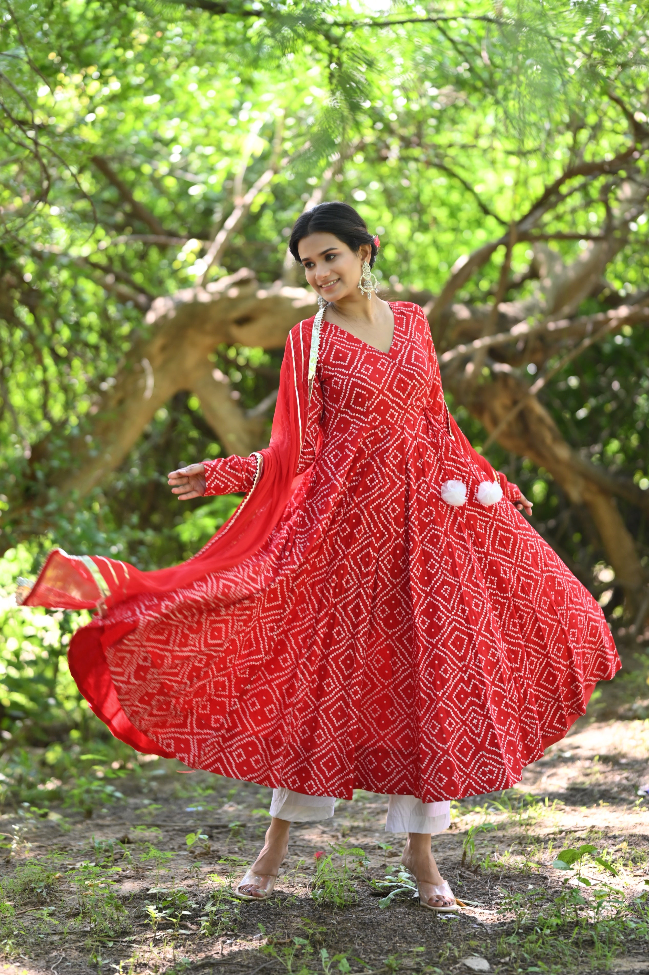 Bandhani Anarkalis Dresses - Buy Latest Collection of Bandhani Anarkalis  Dresses for Women online 2024