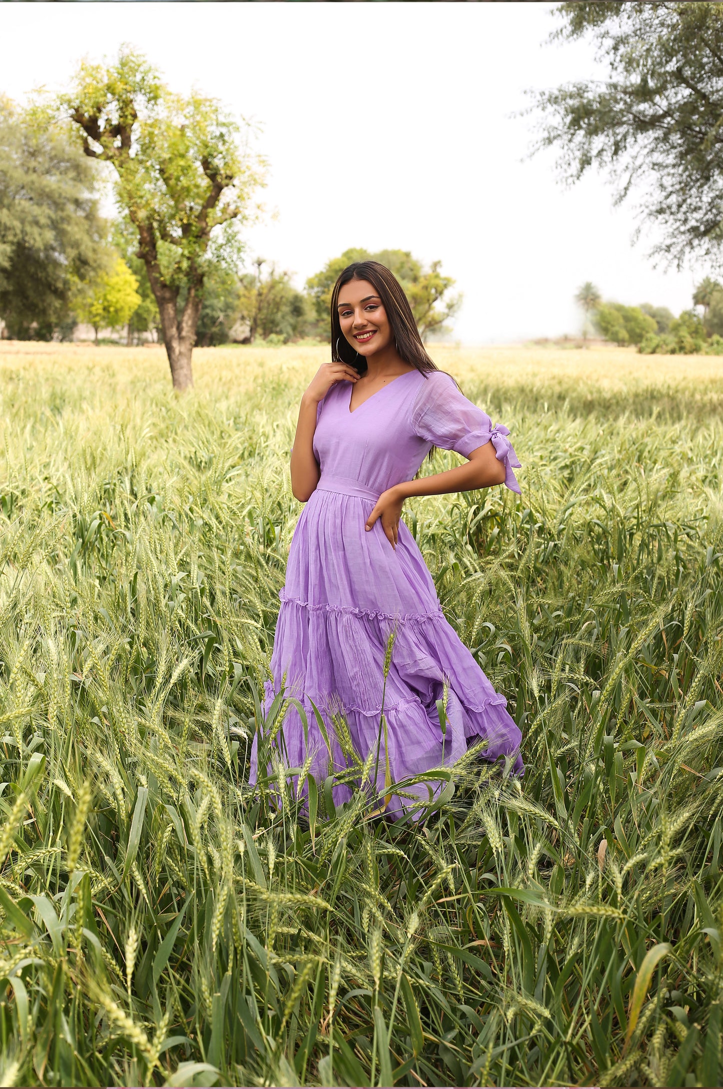 Lilac Tiered Dress