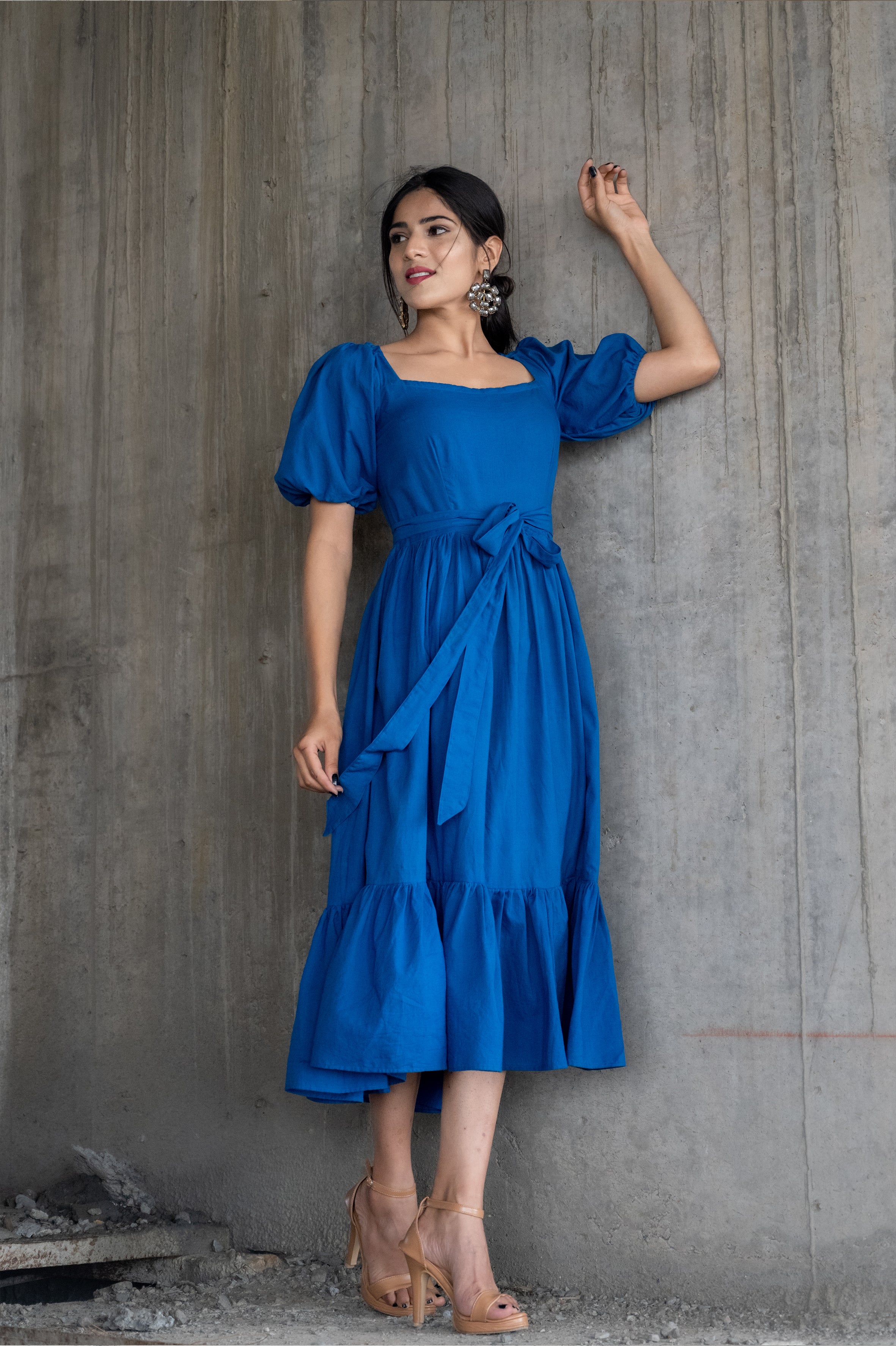 Blue 2024 cotton dress