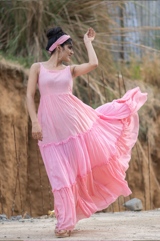 Cotton Candy Tiered Dress